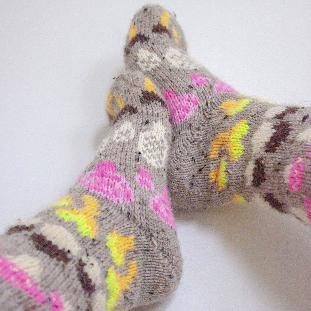 Sienikorissa sukat DK & Fingering