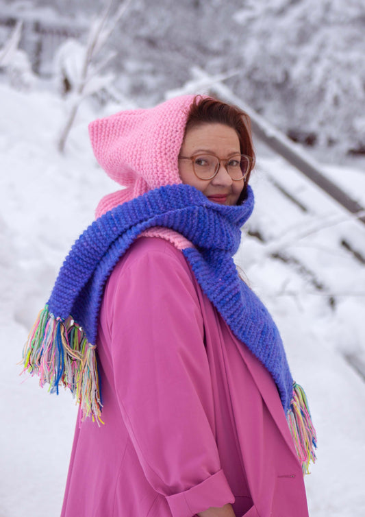Kuukunen huppuhuivi