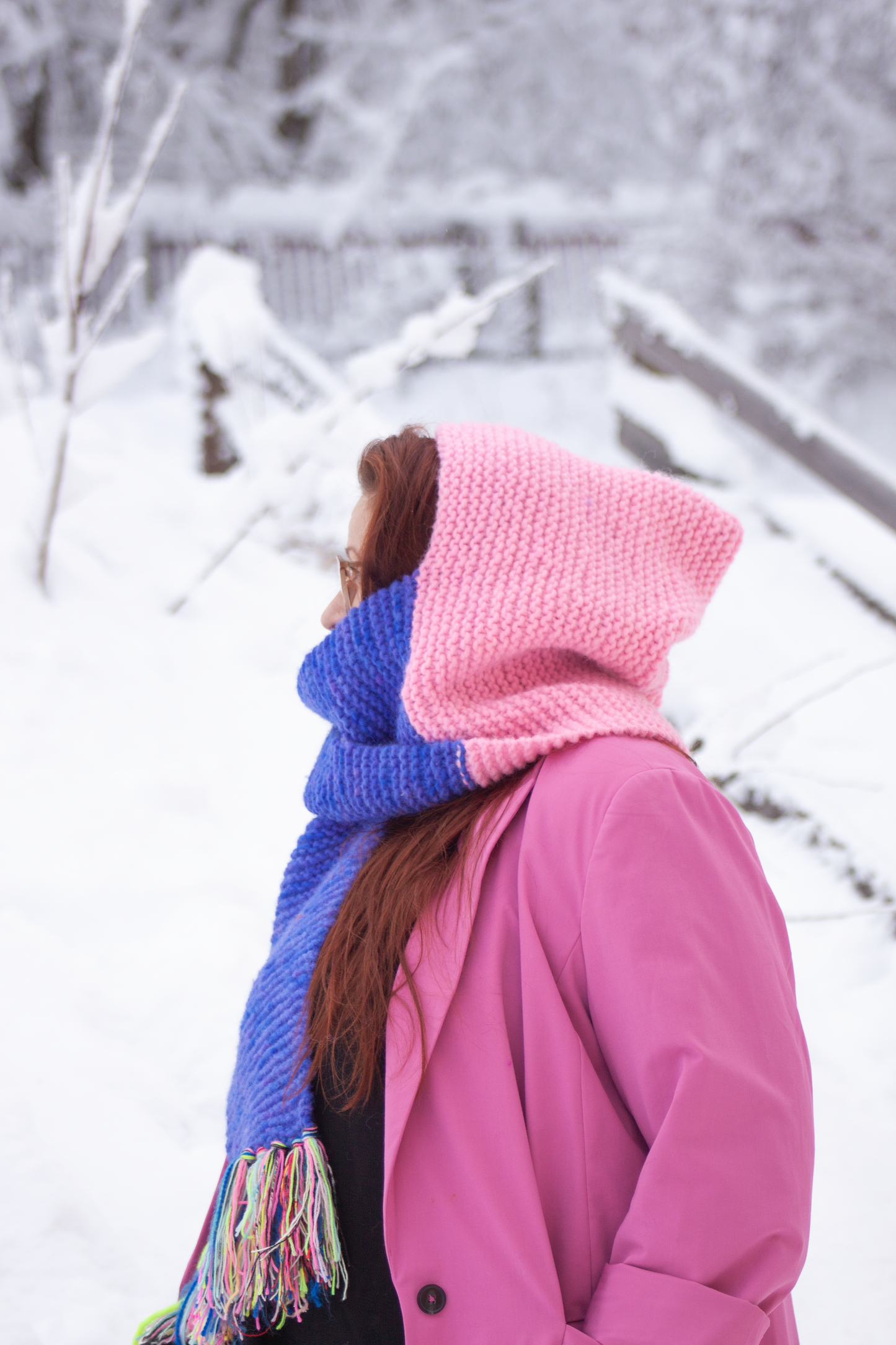 Kuukunen huppuhuivi